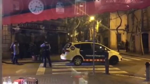 полиция Барселоны задерживает человека с ножом смотреть онлайн