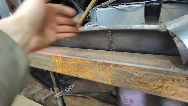 Переварка Нивы 2131 пороги из профильной трубы 80/80. смотреть онлайн