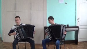 М. Блантер "В лесу прифронтовом", ансамбль баянистов
