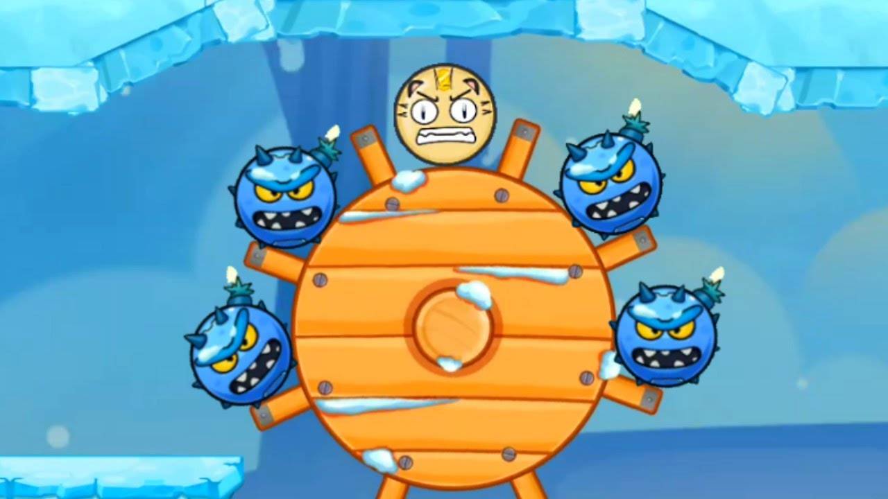 Злой Красный Шар в игре Angry Ball Adventure Уровни 55-57 смотреть онлайн