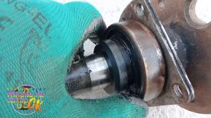 ПРОВЕРКА ПОЛУОСИ ПОСЛЕ ЗАМЕНЫ ПОДШИПНИКА В СЛУЧАЕ ЕГО