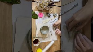 Чашка из глины без гончарного круга.