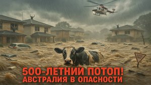 500-летний ПОТОП! Коровы плывут по улицам – такого вы ещё не видели!