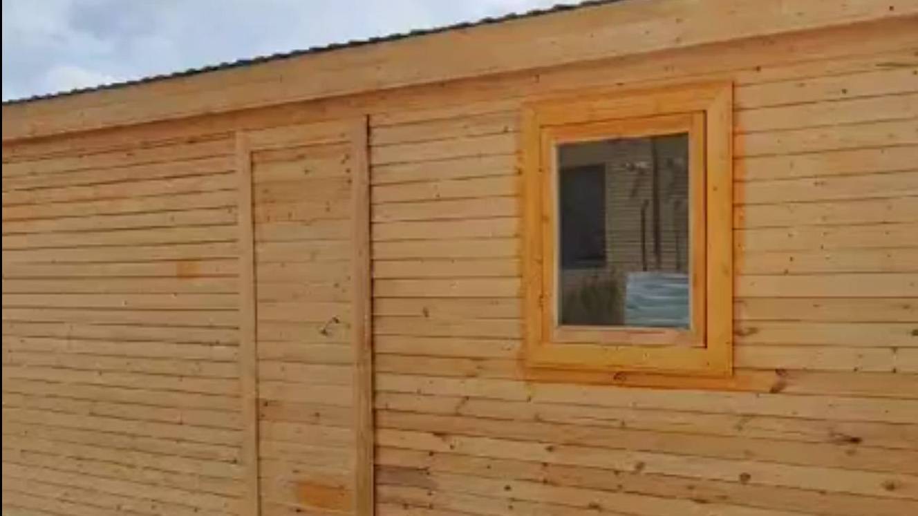 Бытовка из вагонки для дачи под ключ | «ПромСнаб» смотреть онлайн