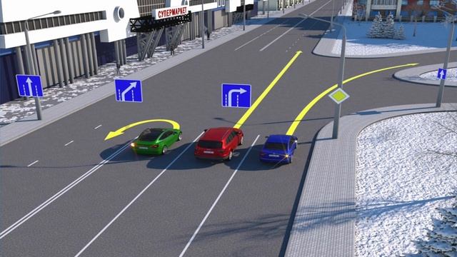 Проезд перекрёстка, знак 5.15.2 ПДД смотреть онлайн
