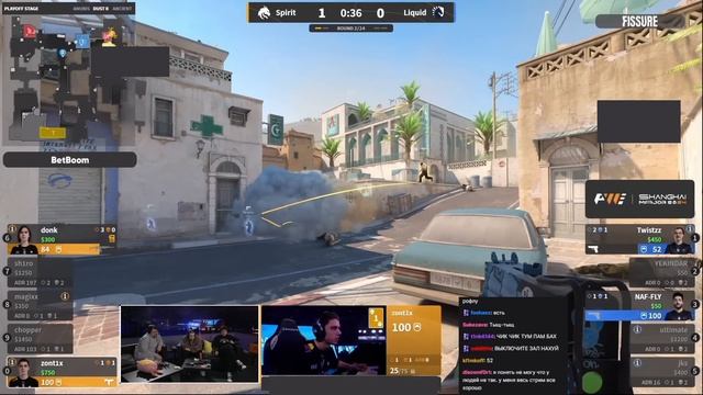 ЭВЕЛОН и ШАДОУКЕК смотрят TEAM SPIRIT vs LIQUID / SHANGHAI MAJOR 2024 CS2 смотреть онлайн
