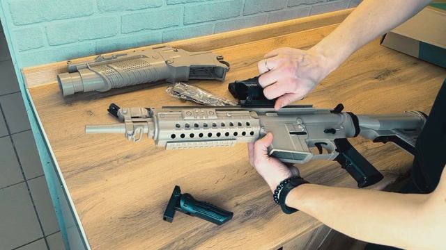 Распаковка и сборка орбибольного привода HK 416 с обвесо смотреть онлайн
