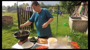 Дамлама со свининой в казане