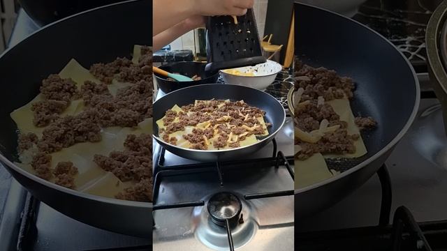 ЛАЗАНЬЯ НА СКОВОРОДЕ.ЭТО ПРОСТО И ВКУСНО.ЛАЙФХАК КАК П