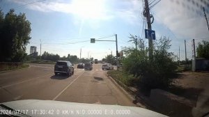 #ПДД. г. Иркутск. Проезд на красный свет.