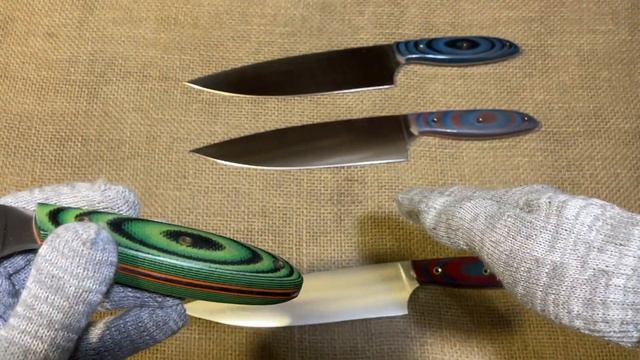 Кухонные ножи Шеф повар Рукояти   микарта смотреть онлайн