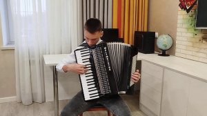 Полька Баловень на аккордеоне.