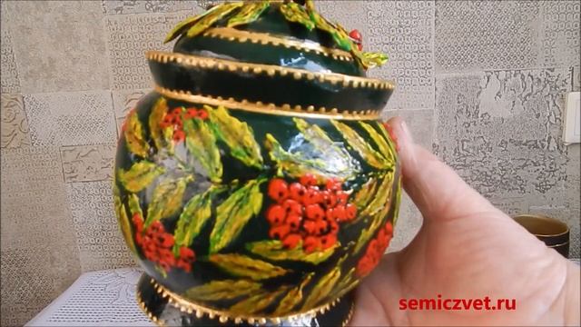 🍨🥤🖐 Реставрация деревянной посуды. Декор росписью