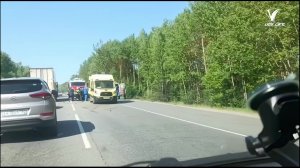 На трассе А-108 под Воскресенском произошло жёсткое ДТП