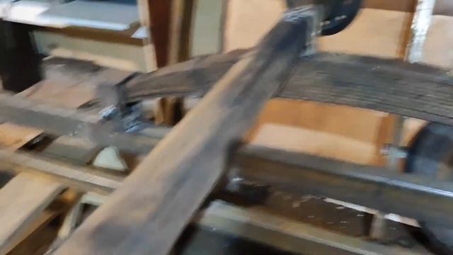 Ступицы, ось крепим на самодельный прицеп. смотреть онлайн