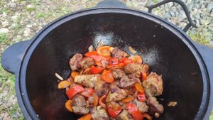 Шурпа с бараниной в казане:) Просто, доступно, вкусно! р