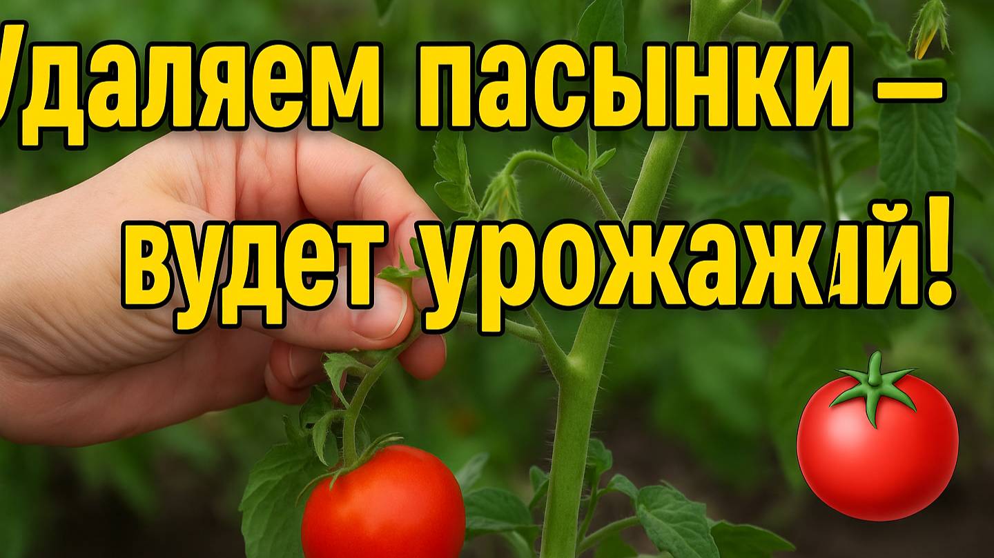 Удаление пасынков — залог урожайных томатов!