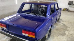 Полная покраска ваз 2107 цвет Мускари