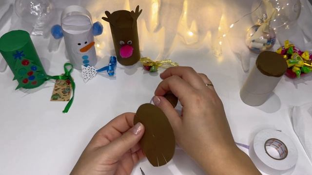 Коробка з цукерками з паперу із втулки из #papercraft #diypapercr смотреть онлайн