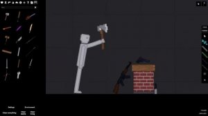 Как дать человечку оружие в People Playground