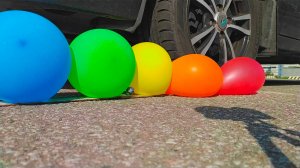 Эксперимент с автомобилем! Краш тест vs Давить колесом Воздушные Шары, Шоколадные Яйца! АСМР звуки!