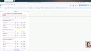 12. Анкета  опрос  тест в Google (гугл) таблице