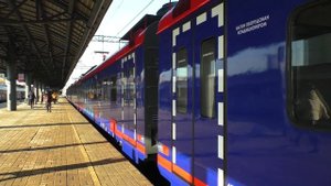 Электропоезд ЭП2Д-0285 "РЭКС-Спутник" экспресс сообщение