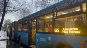 Автобус ЛиАЗ-6213.65[2020г.в.] с маршрутом 695 ”м. Электрозаво