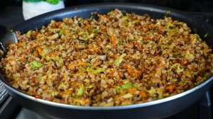 ГРЕЧКА на миллион! Покорит с первой ложки!Банальные продукты- невероятный результат! Попробуй и ты