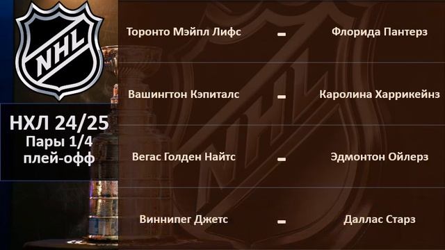НХЛ 2025 результаты плей офф за 05 05 2025, НХЛ расписание на