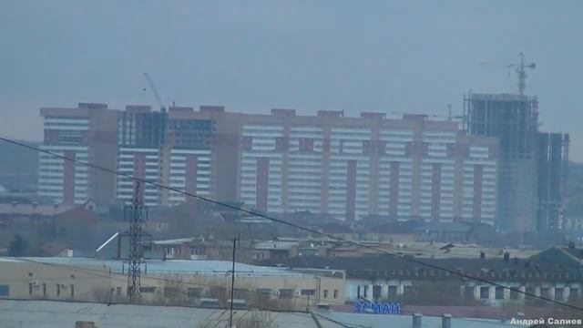 Панорама Караганды с балкона 11 этажа. Вид с Абдирова на Юго-Восток.