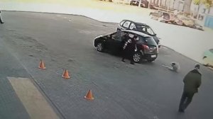 Осторожно! Жестокое видео: водитель сбивает собаку на