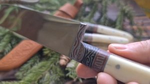 Пчак с клинком из клапана, крепкий нож в умелых руках т