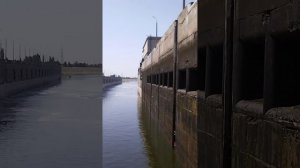 Волжская ГЭС. Проходим систему судоходных шлюзов.