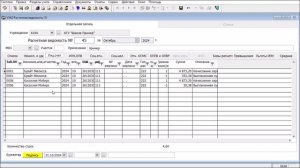 Расчетная ведомость