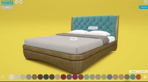 3D-конфигуратор кроватей TORIS для web-сайта от ELARBIS