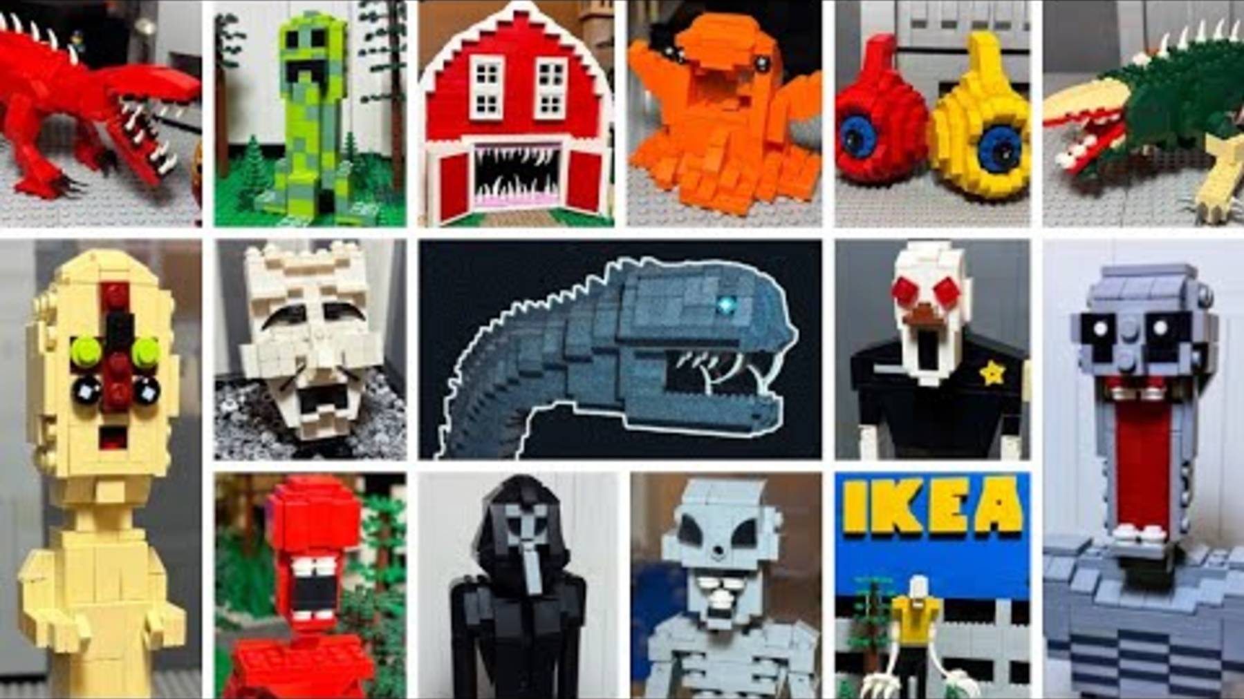 Сборник всех существ и монстров LEGO SCP!