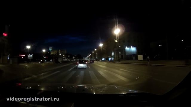 Видеорегистратор Каркам Q7 - Обзор - Пример ночь 1296p смотреть онлайн