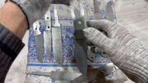 Полированная дамасская сталь в клинках