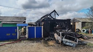 Онор, пожар гараж