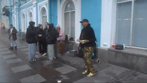 Уличные музыканты Питер танцор Майкл и Даша на Невско?