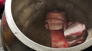 Баранья Шея в Пиве, с Овощами, в Афганском казане. В дом