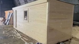 Бытовка 6х2,3 метра с утеплением пола, стен и потолка | «ПромСнаб»