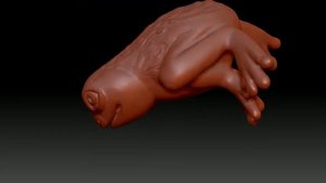 Zbrush моделирование лягушки