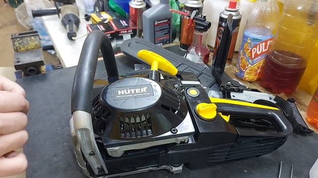 бензопила HUTER BS 2300 сборка и первый запуск