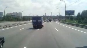 Самосвал снес надземный переход М4 "Дон" 10 июня