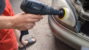 Використання пасти для полірування фар K2 Lamp Doctor L3050