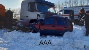 в Башкирии Водитель «Нивы» разбился врезавшись в груз