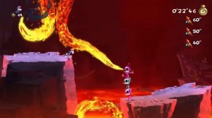 Прохождение Rayman Legends - Пик Олимпа - «Геройская гонка с лавой» - захвачена - Часть 74