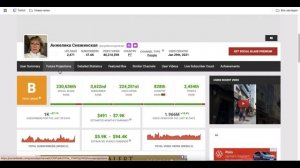 Канал Анжелика Снежинская доход с монетизации Ютуба